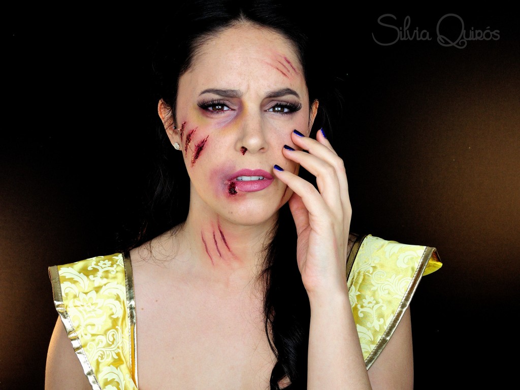 Beaten up Beauty from The Beauty and The Beast special effects tutorial