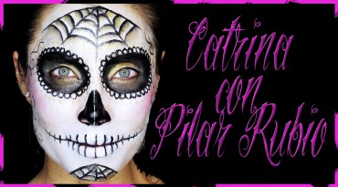 Maquillaje Catrina con Pilar Rubio, día de los muertos