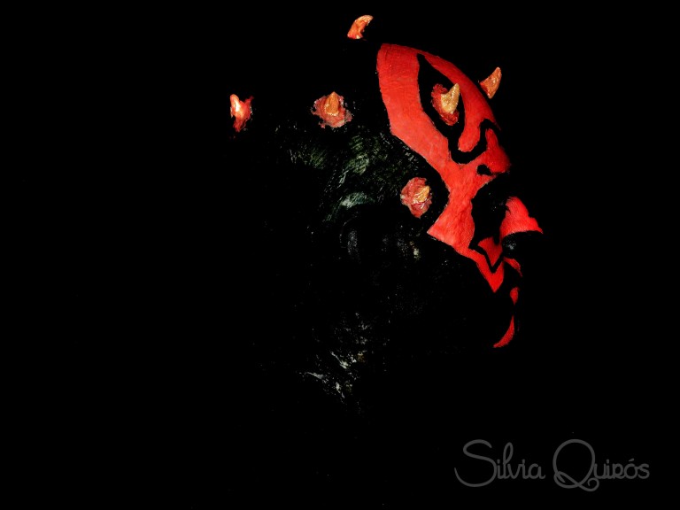 Darth Maul makeup tutorial