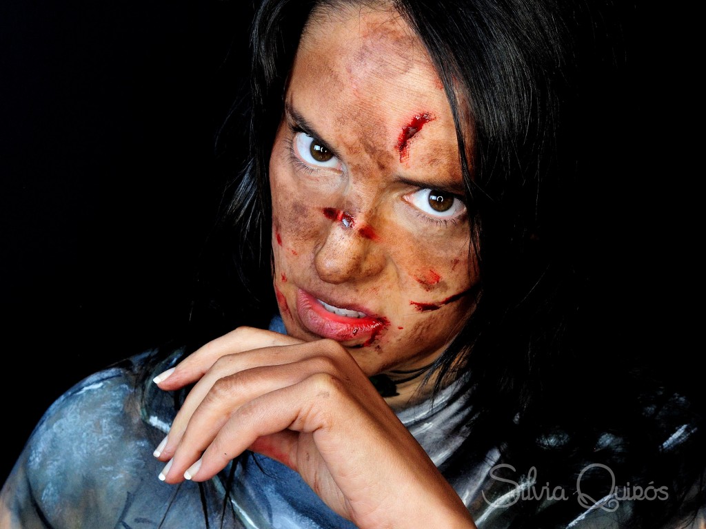 Lara Croft makeup from Raise of the Tomb Raider