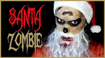 Maquillaje Zombie Papa Noel tutorial