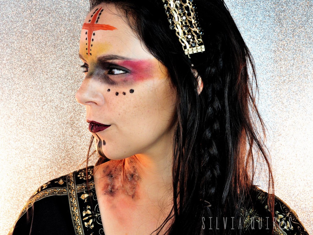 Mythological Goddesses Gullveig special effects makeup