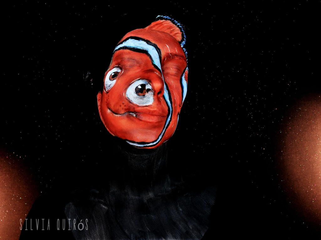 Tutorial maquillaje Nemo de Finding Nemo