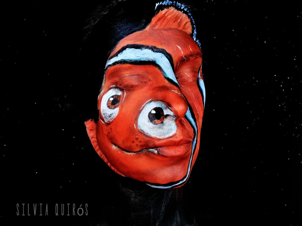 Tutorial maquillaje Nemo de Finding Nemo