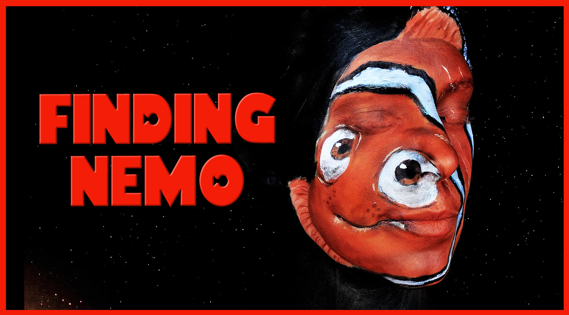 Nemo from Finding Nemo makeup tutorial