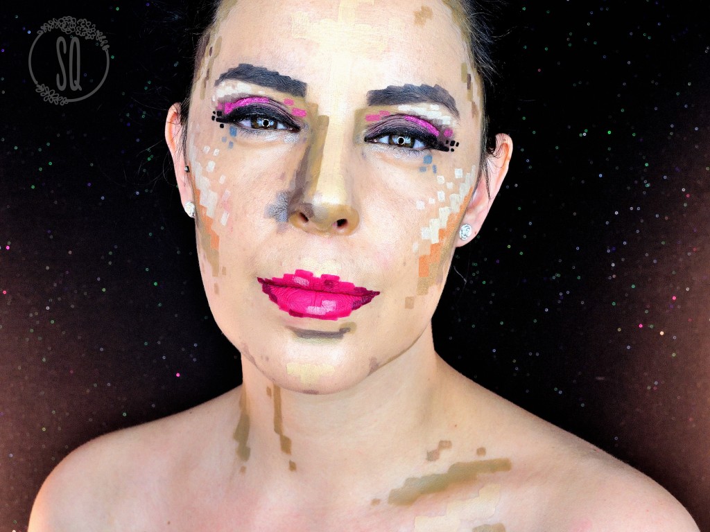 Pixel Face Fantasy makeup look