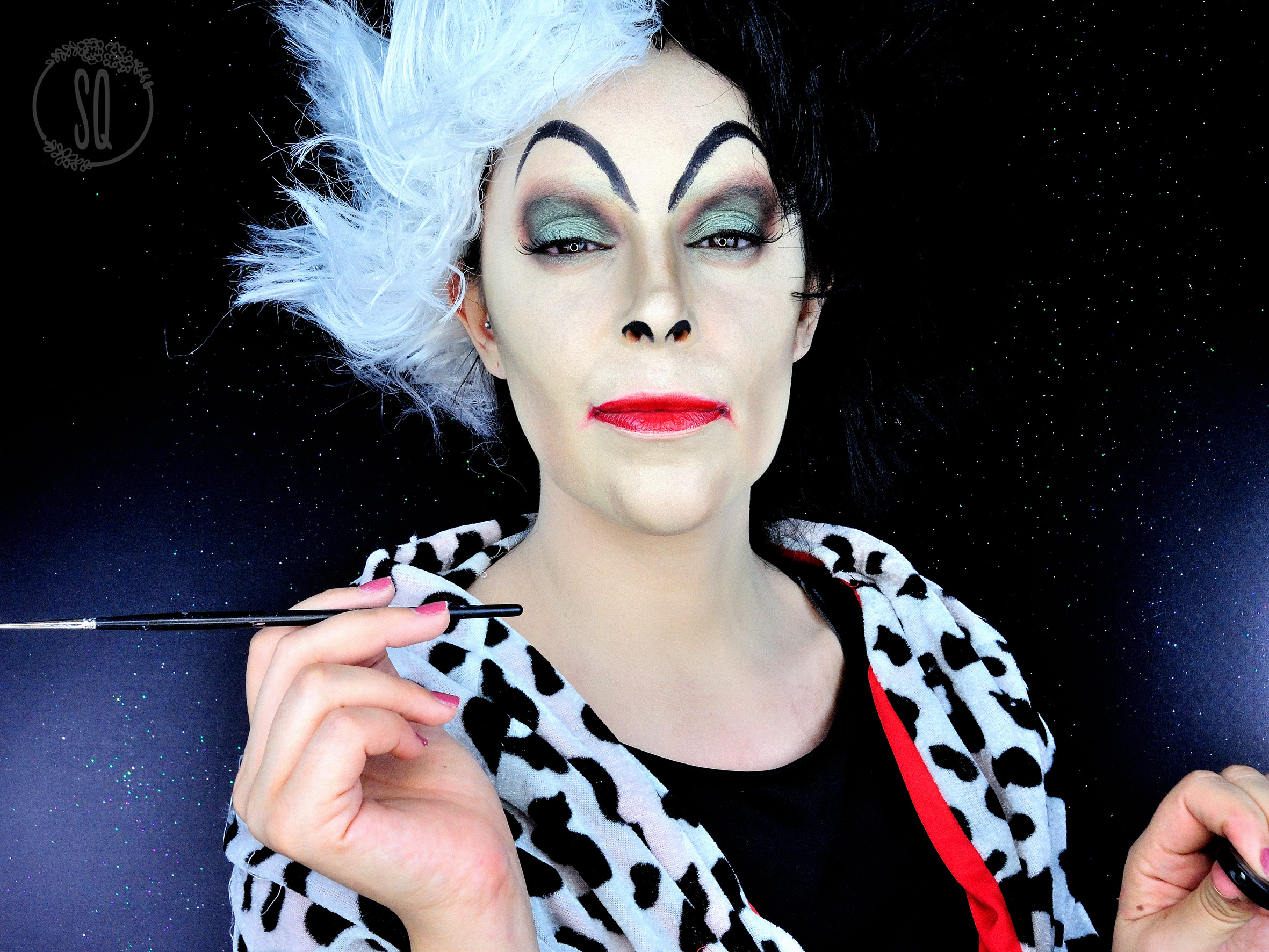 Cruella Vil, cuentos #5 maquillaje Fantasía -