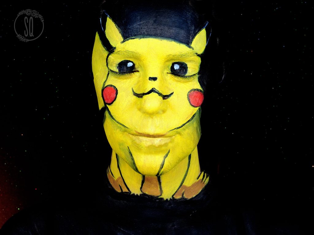 Maquillaje Pikachu face paint tutorial