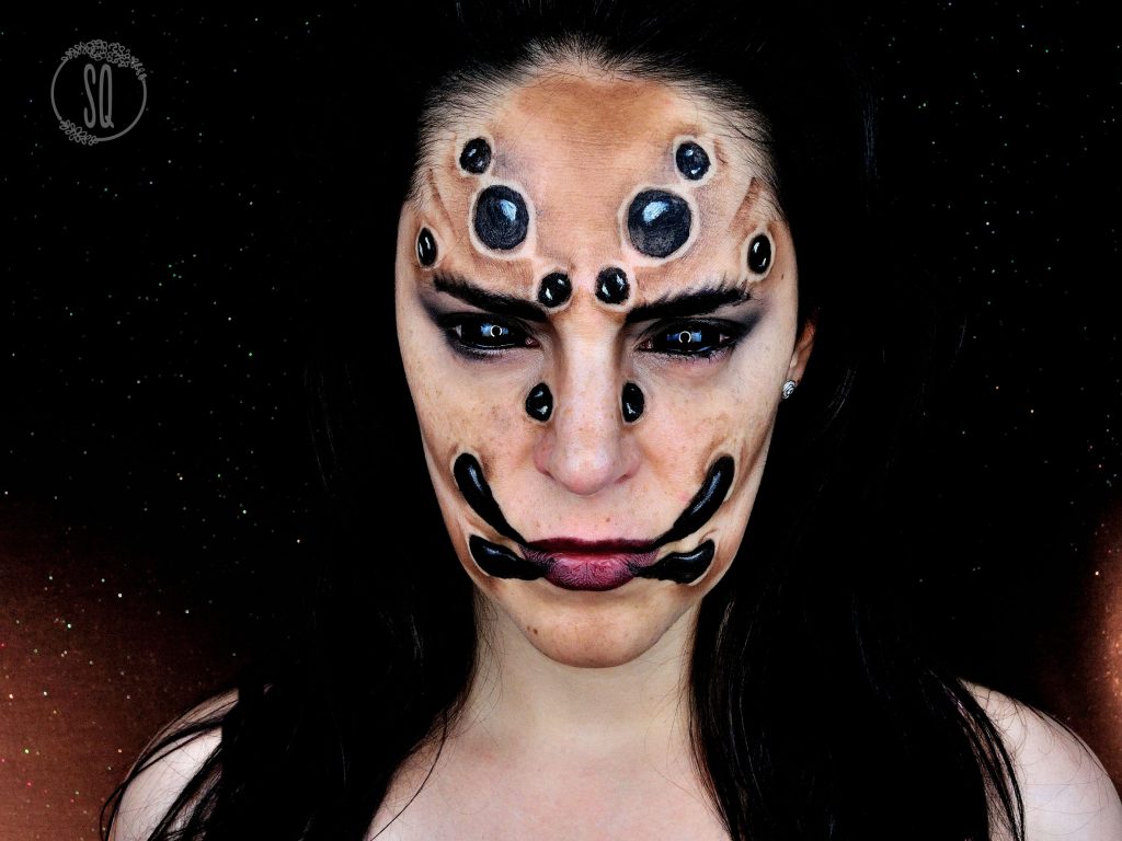 Spider Face makeup tutorial for Halloween
