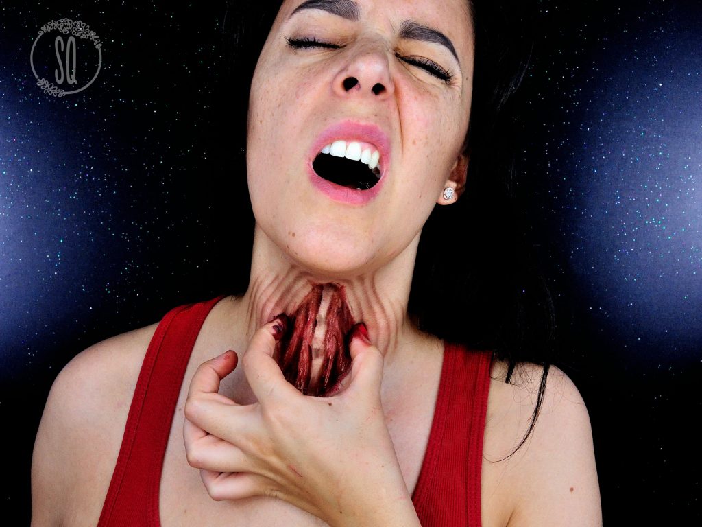 Open Throat special effects makeup tutorial