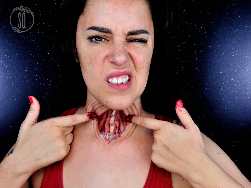 Open Throat special effects makeup tutorial