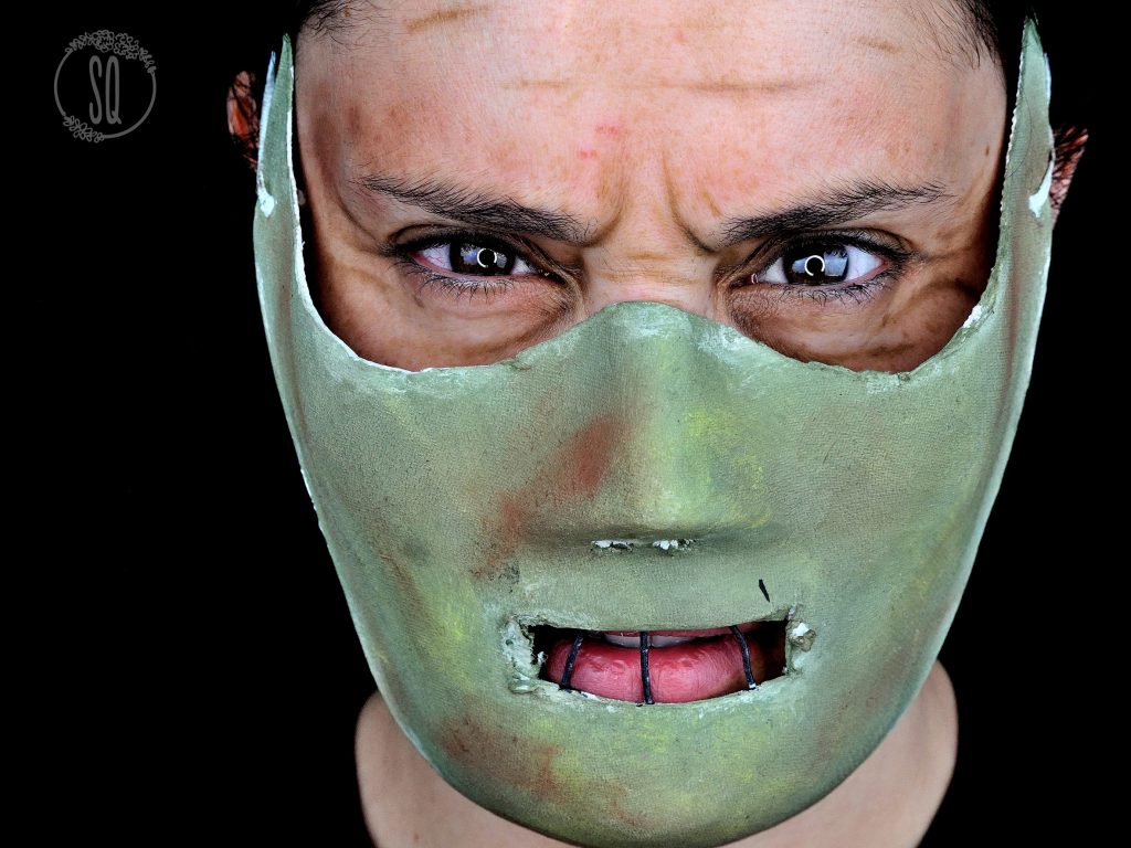 Hannibal Lecter makeup and mask tutorial for halloween