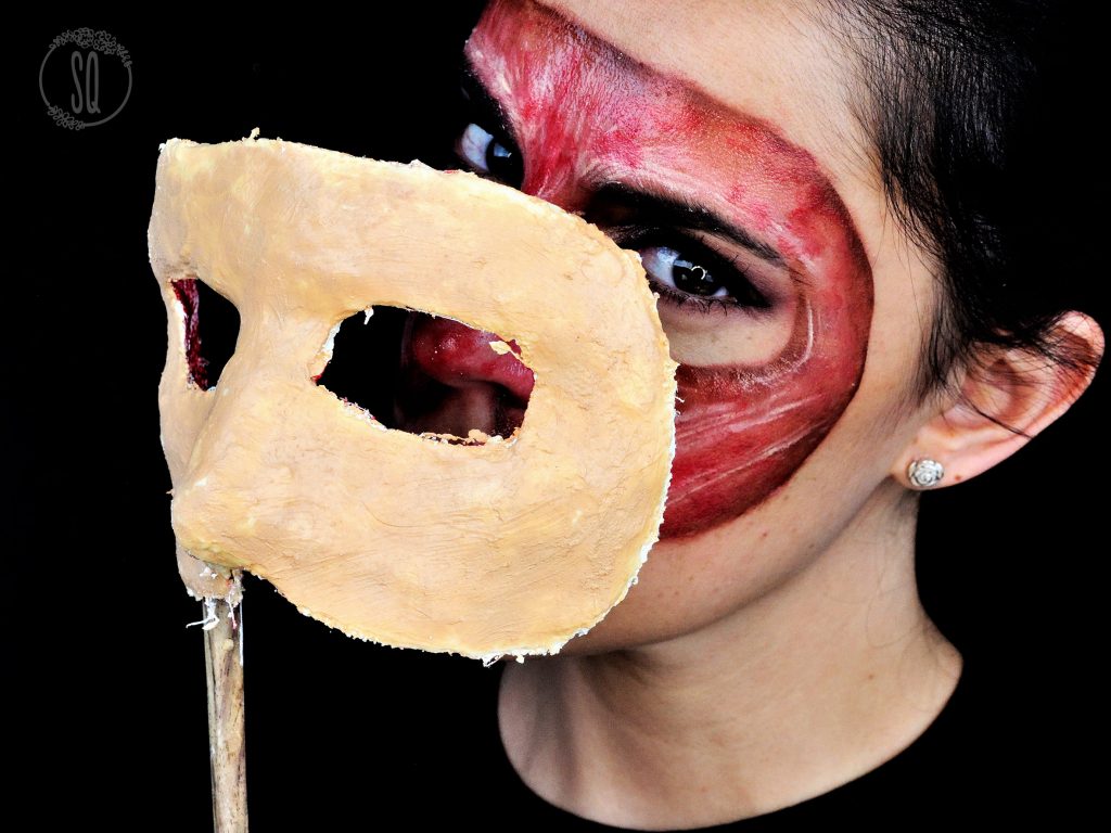 Tutorial máscara de piel y rostro sin piel para Halloween