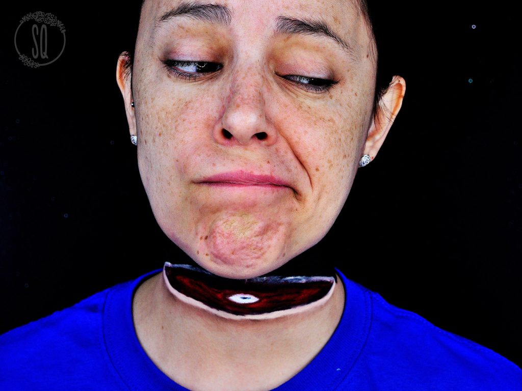 Not neck FX makeup effect tutorial
