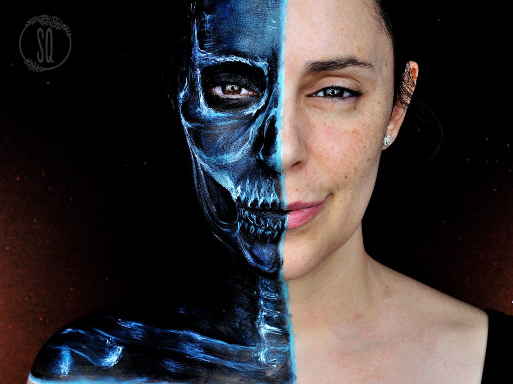 X-Rays makeup tutorial, visual illusions