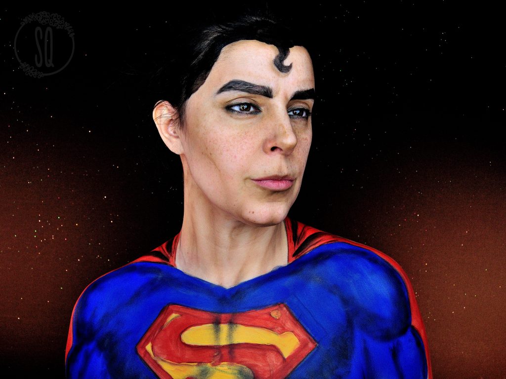 Makeup Transformation into SuperMan