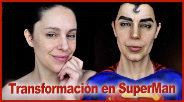 Transformación en SuperMan maquillaje