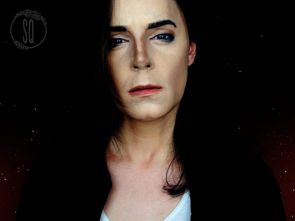 Makeup transformation into Michael Jackson