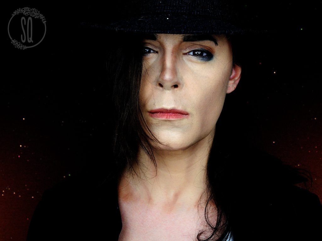 Makeup transformation into Michael Jackson