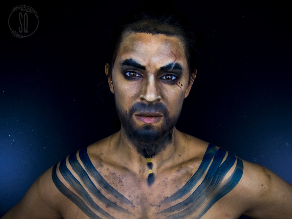 Maquillaje transformación en Khal Drogo, serie Juego de Tronos