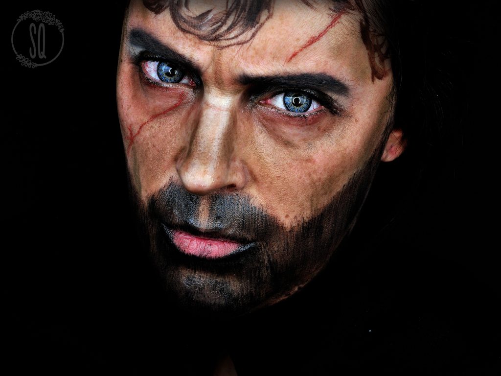 Maquilla transformación en Tyrion Lannister, serie Juego de Tronos