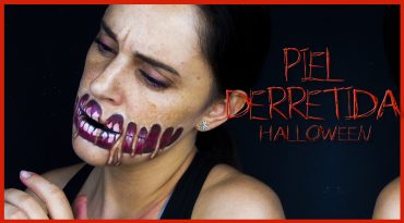 Efecto piel derretida, maquillaje Halloween