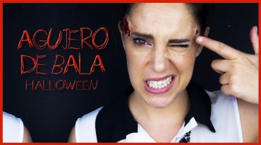 Efecto agujero de entrada y de salida de bala, maquillaje Halloween