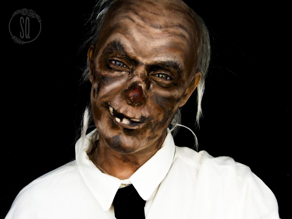 Crypt Keeper makeup tutorial for Halloween