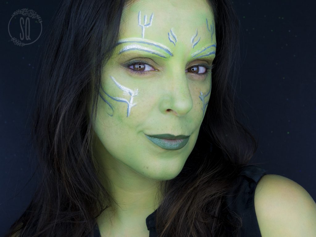 Gamora transformation makeup tutorial 