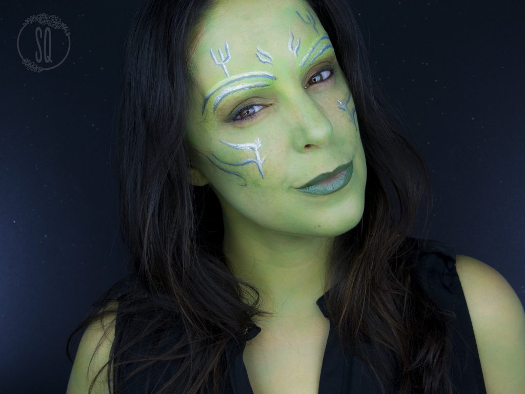 Gamora transformation makeup tutorial 