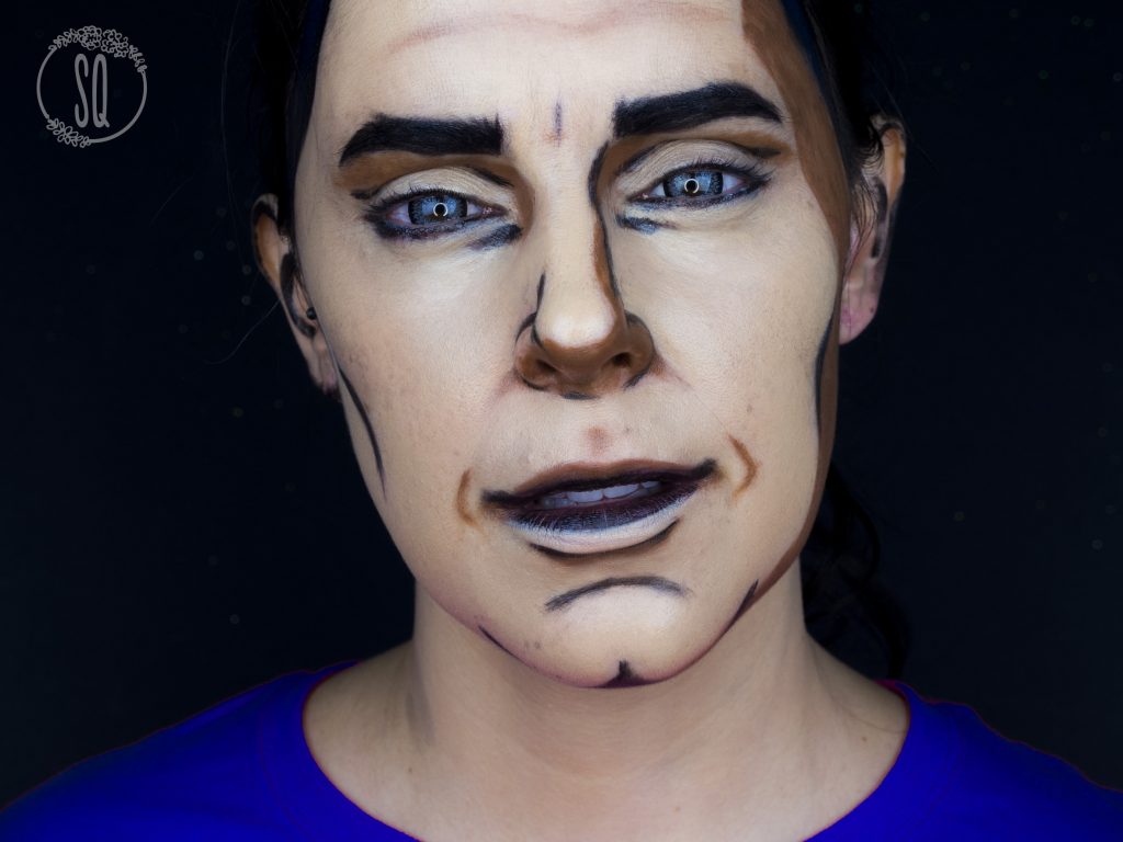 Cartoon man makeup tutorial
