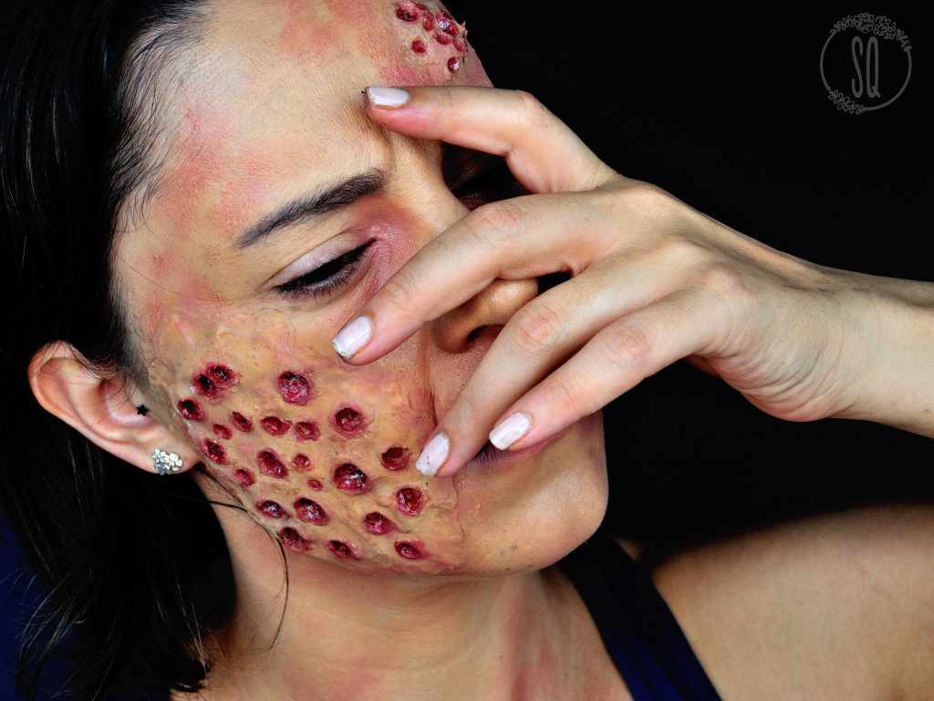 Tutorial maquillaje Tripofobia, efecto de agujeros